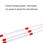 Wire Funny Cat Stick With Bell Cat Toy, Style: Feather - Trustpick
