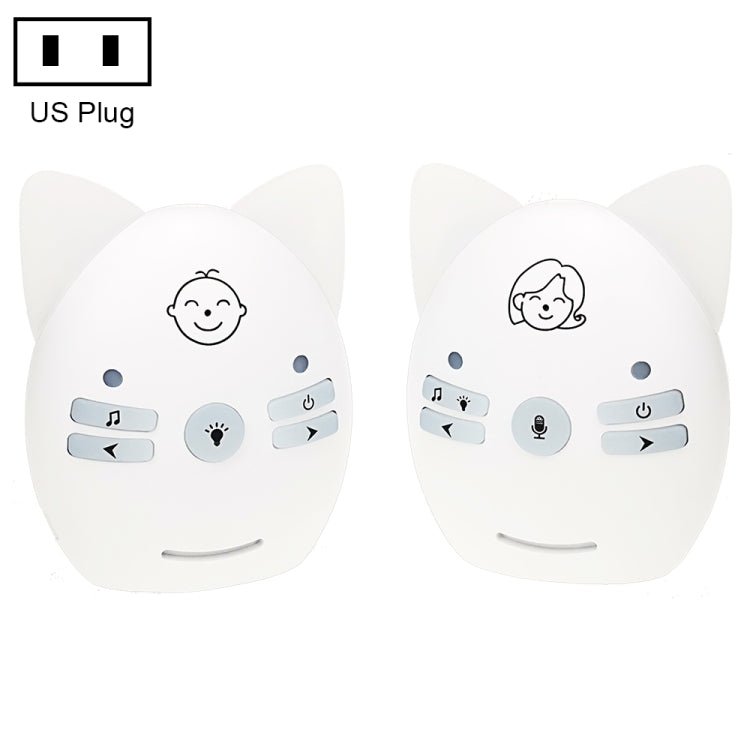 Wireless Audio Baby Monitor Support Voice Monitoring + Intercom + Night Light without Battery - Trustpick