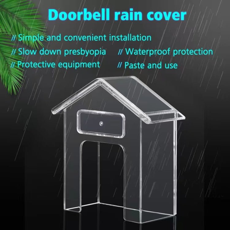 Wireless Doorbell Waterproof Cover Outdoor Doorbell Transparent Rain Protection Case - Trustpick