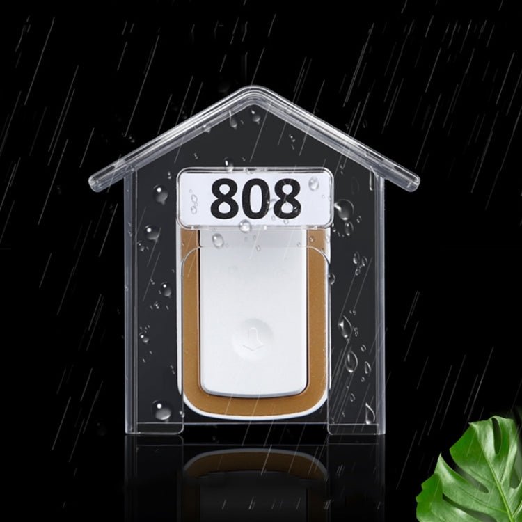 Wireless Doorbell Waterproof Cover Outdoor Doorbell Transparent Rain Protection Case - Trustpick