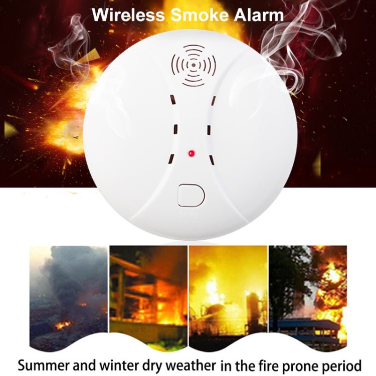 Wireless Fire Sensor Protection Smoke Detector Home Security Alarm Systems - Trustpick