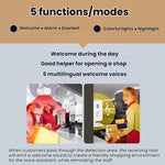 Wireless Infrared Sensor Split Supermarket Welcome Doorbell - Trustpick