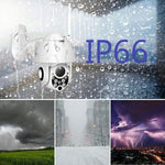 Wireless Surveillance Camera HD PTZ Home Security Outdoor IP66 Waterproof Network Dome Camera, Support Night Vision & Motion Detection & TF Card, US Plug - Trustpick