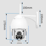 Wireless Surveillance Camera HD PTZ Home Security Outdoor IP66 Waterproof Network Dome Camera, Support Night Vision & Motion Detection & TF Card, US Plug - Trustpick