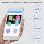 WLSES GC60 720P Wireless Surveillance Camera Baby Monitor, EU Plug - Trustpick