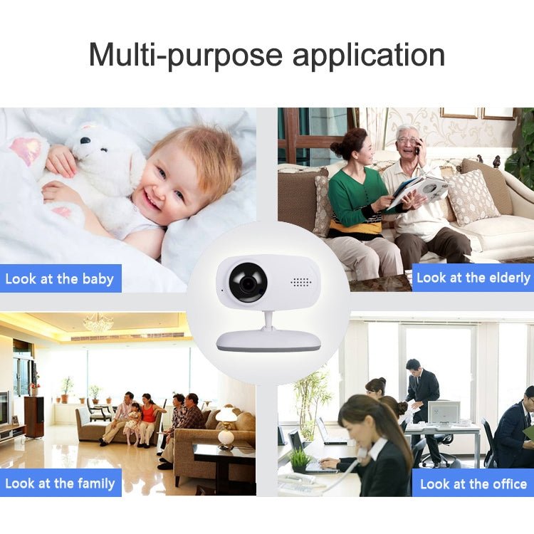 WLSES GC60 720P Wireless Surveillance Camera Baby Monitor, EU Plug - Trustpick
