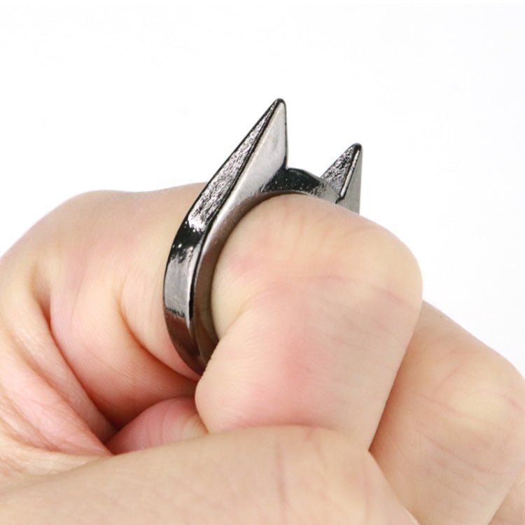 Women Men Safety Survival Ring Tool Self Defence Stainless Steel Finger Defense Ring - Trustpick