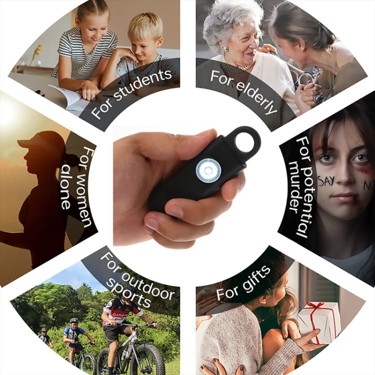 Women Personal Anti - pervert Alarm Outdoor LED Flashing Light Alarm - Trustpick