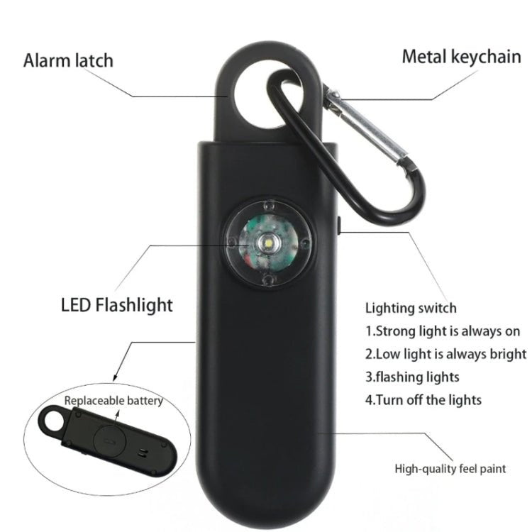 Women Personal Anti - pervert Alarm Outdoor LED Flashing Light Alarm - Trustpick