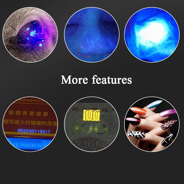 Woods Lamp Cat Moss Detection Lamp Cat Urine Blackhead 365UV Black Mirror Ultraviolet Fluorescent Agent Money Detector Lamp - Trustpick