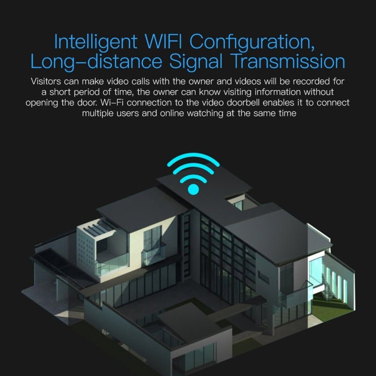 X3 1080P WiFi Smart Video IP54 Waterproof Digital Camera Door Viewer, Support TF Card & Infrared Night Vision - Trustpick