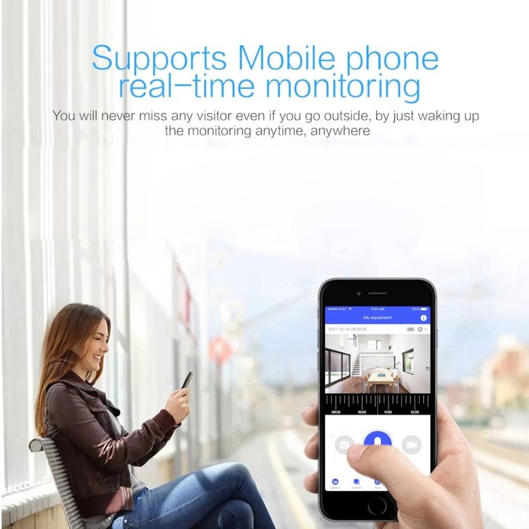 X3 1080P WiFi Smart Video IP54 Waterproof Digital Camera Door Viewer, Support TF Card & Infrared Night Vision - Trustpick