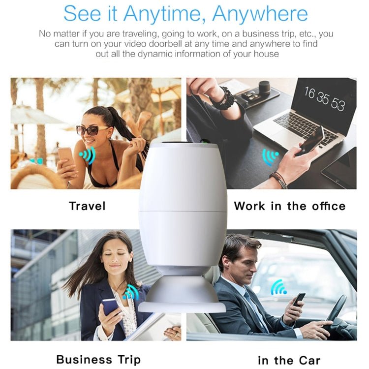 X3 1080P WiFi Smart Video IP54 Waterproof Digital Camera Door Viewer, Support TF Card & Infrared Night Vision - Trustpick