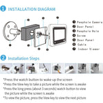 X5 2.4 inch Screen 2.0MP Security Camera No Disturb Peephole Viewer, Support TF Card - Trustpick