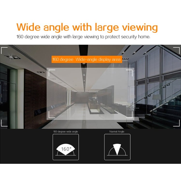 X5 2.4 inch Screen 2.0MP Security Camera No Disturb Peephole Viewer, Support TF Card - Trustpick