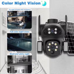 X7 2MP Multi - lens Panoramic Solar Surveillance PTZ Dome Camera - Trustpick