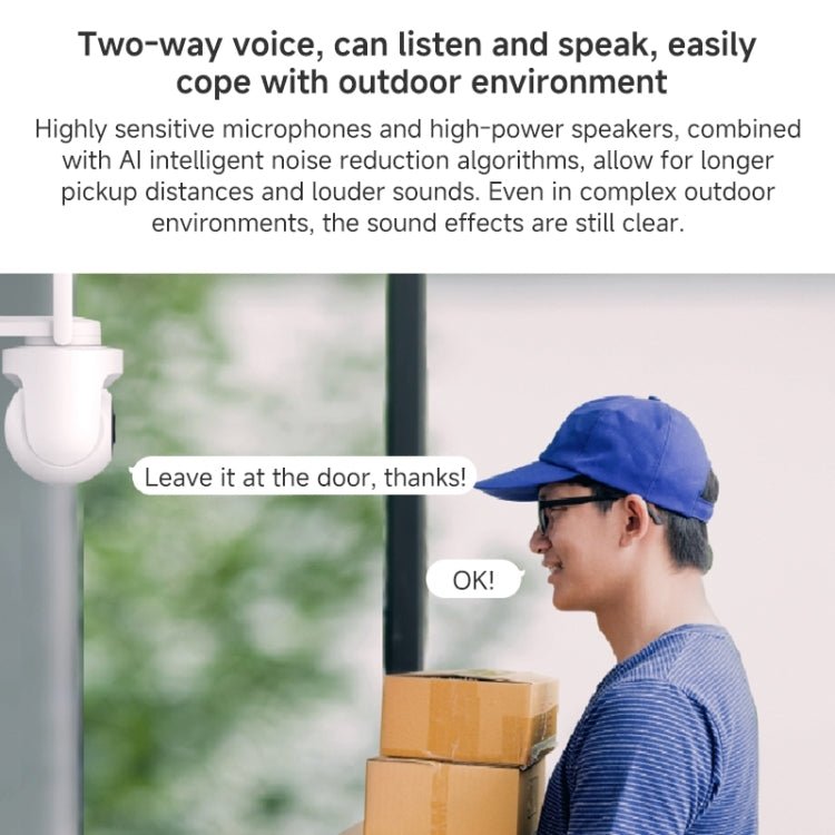 Xiaomi CW500 5MP Outdoor IP66 Waterproof Support Two - way Voice WiFi Camera, US Plug - Trustpick