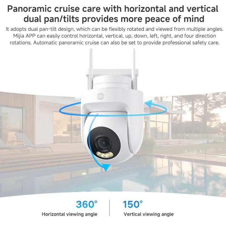 Xiaomi CW500 5MP Outdoor IP66 Waterproof Support Two - way Voice WiFi Camera, US Plug - Trustpick