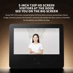 Xiaomi Smart Cat Eye 2 HDR 5 inch 3MP HD Camera 180 Degree Wide Angle Lens 940nm Infrared Night Vision Intercom Doorbell - Trustpick