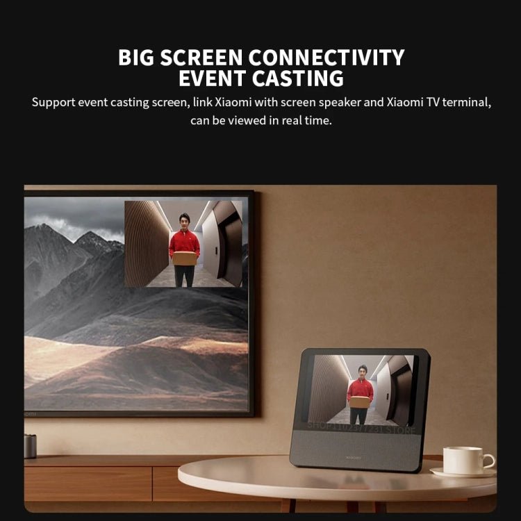 Xiaomi Smart Cat Eye 2 HDR 5 inch 3MP HD Camera 180 Degree Wide Angle Lens 940nm Infrared Night Vision Intercom Doorbell - Trustpick