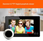 YB - 43CH 4.3 inch Screen 1.0MP Security Camera Door Peephole with One - key to Watch Function - Trustpick