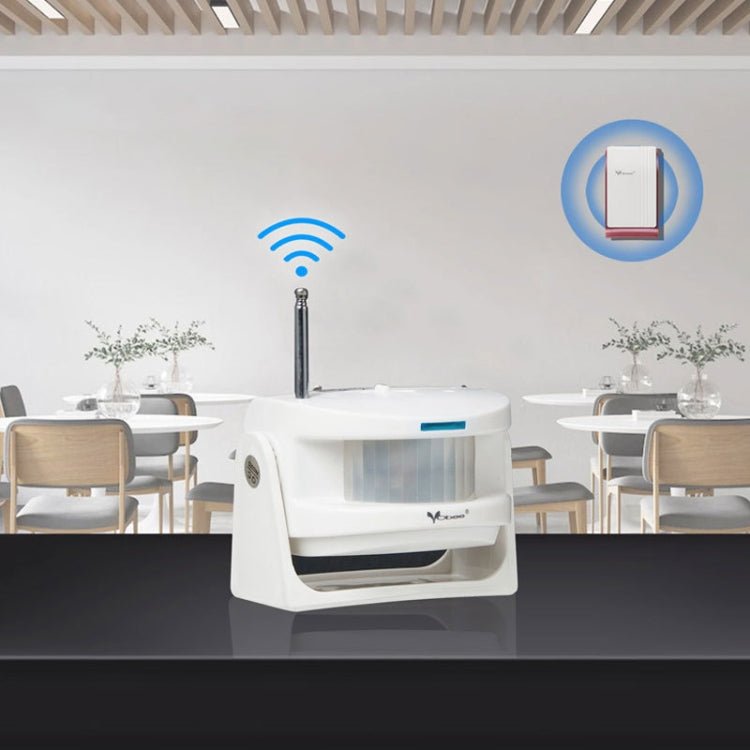 YD - 03 - K01 DC Human Induction Wireless Door Chime, EU Plug - Trustpick