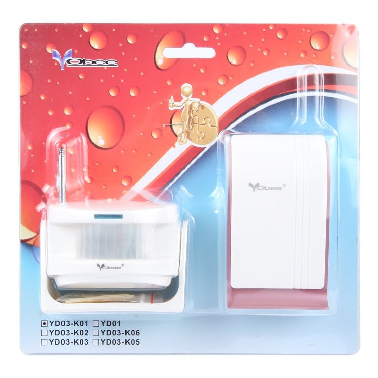 YD - 03 - K01 DC Human Induction Wireless Door Chime, EU Plug - Trustpick