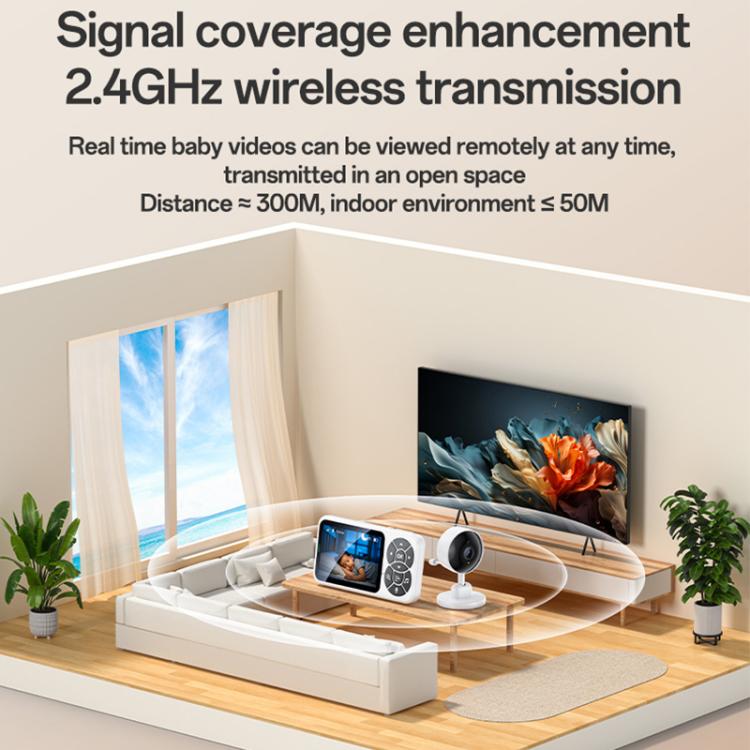 Yesido KM26 3.5 inch TFT screen 2.4G Baby Monitor Care Camera, Plug: UK Plug - Trustpick