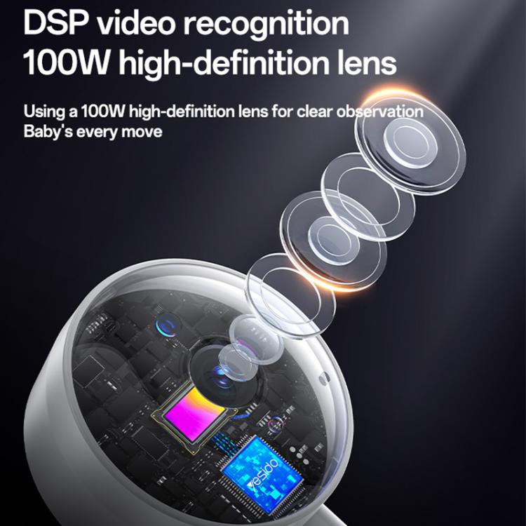 Yesido KM26 3.5 inch TFT screen 2.4G Baby Monitor Care Camera, Plug: UK Plug - Trustpick