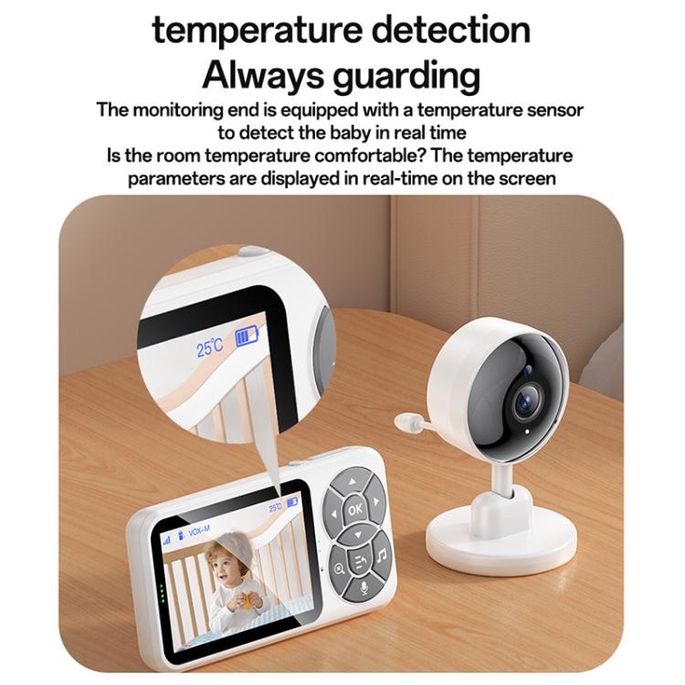Yesido KM26 3.5 inch TFT screen 2.4G Baby Monitor Care Camera, Plug: UK Plug - Trustpick