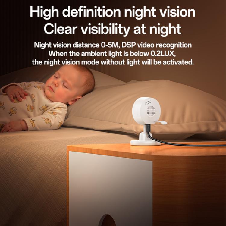 Yesido KM26 3.5 inch TFT screen 2.4G Baby Monitor Care Camera, Plug: UK Plug - Trustpick