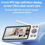 Yesido KM28 5 inch LCD Screen 2.4G WiFi Baby Monitor Care Camera, Plug: UK Plug - Trustpick