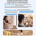 Yesido KM28 5 inch LCD Screen 2.4G WiFi Baby Monitor Care Camera, Plug: UK Plug - Trustpick