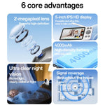 Yesido KM28 5 inch LCD Screen 2.4G WiFi Baby Monitor Care Camera, Plug: UK Plug - Trustpick