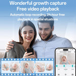 Yesido KM28 5 inch LCD Screen 2.4G WiFi Baby Monitor Care Camera, Plug: UK Plug - Trustpick