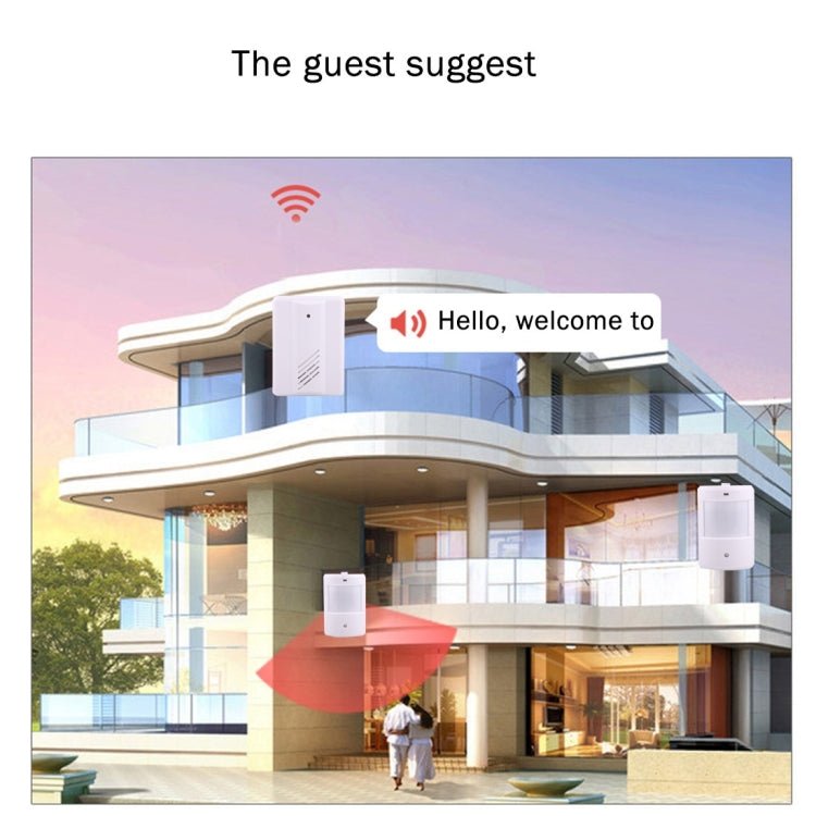 YF - 0156 1 to 2 Good Safe Wireless Electro Guard Watch Remote Detective System Kit for Home Office, 1 x Receiver + 2 x Detector - Trustpick