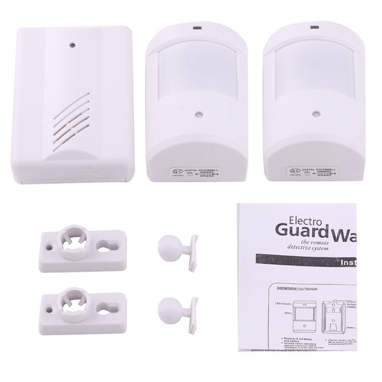 YF - 0156 1 to 2 Good Safe Wireless Electro Guard Watch Remote Detective System Kit for Home Office, 1 x Receiver + 2 x Detector - Trustpick