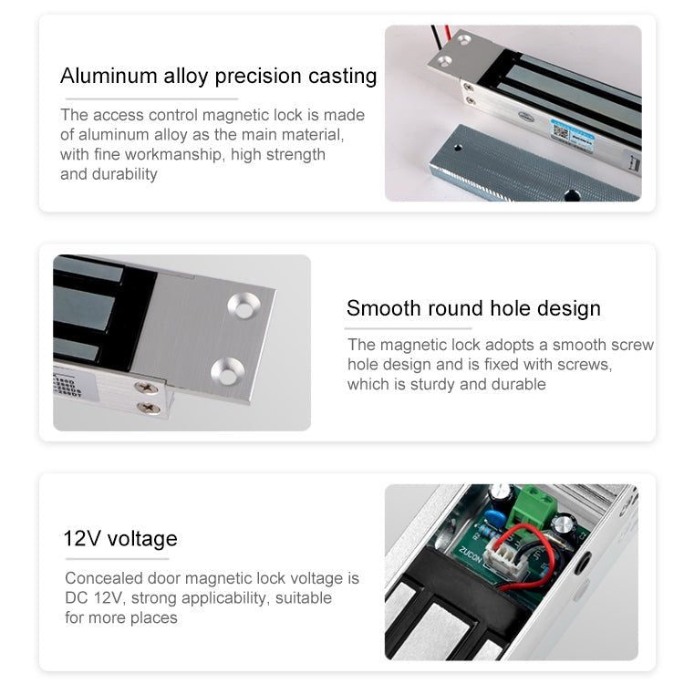 YH - 280M Single Door Magnetic Lock With Mortise Mount (280kg) - Trustpick