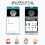 YT47 HD Wireless Indoor Network Shaking Head Camera, Support Motion Detection & Infrared Night Vision & Micro SD Card, AU Plug - Trustpick