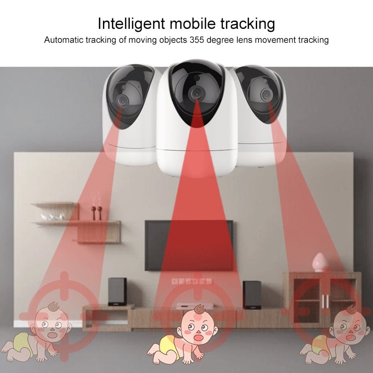 YT47 HD Wireless Indoor Network Shaking Head Camera, Support Motion Detection & Infrared Night Vision & Micro SD Card, AU Plug - Trustpick