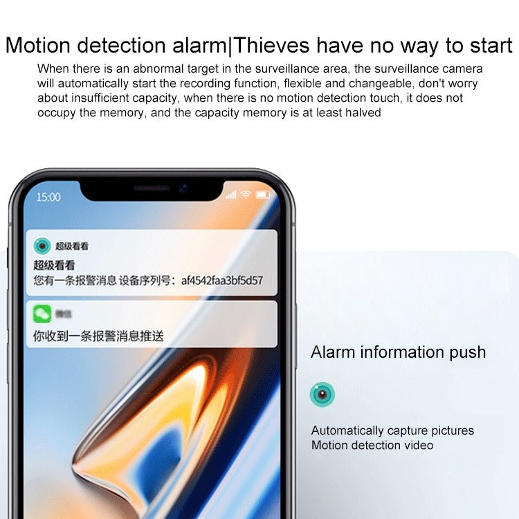 YT47 HD Wireless Indoor Network Shaking Head Camera, Support Motion Detection & Infrared Night Vision & Micro SD Card, AU Plug - Trustpick