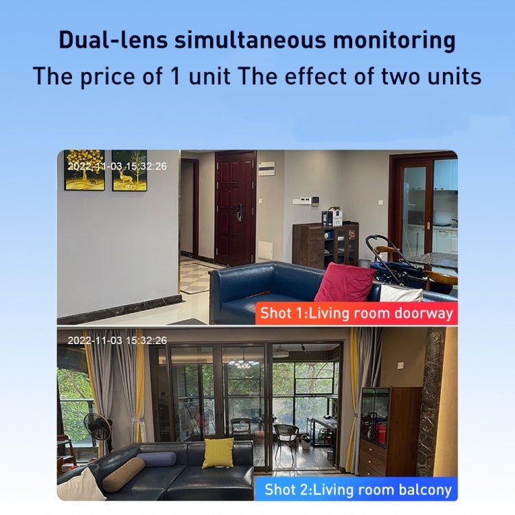 YT66 Dual 2MP Wireless Smart PTZ Camera - Trustpick