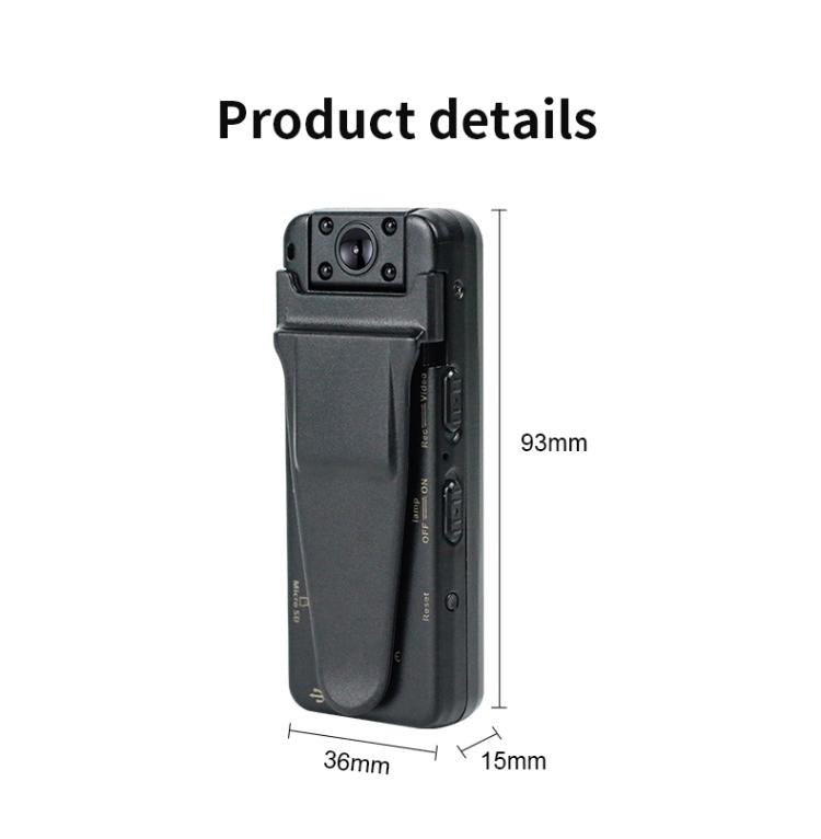 Z7 1080P HD Night Vision Magnetic Video Recorder with Back Clip - Trustpick